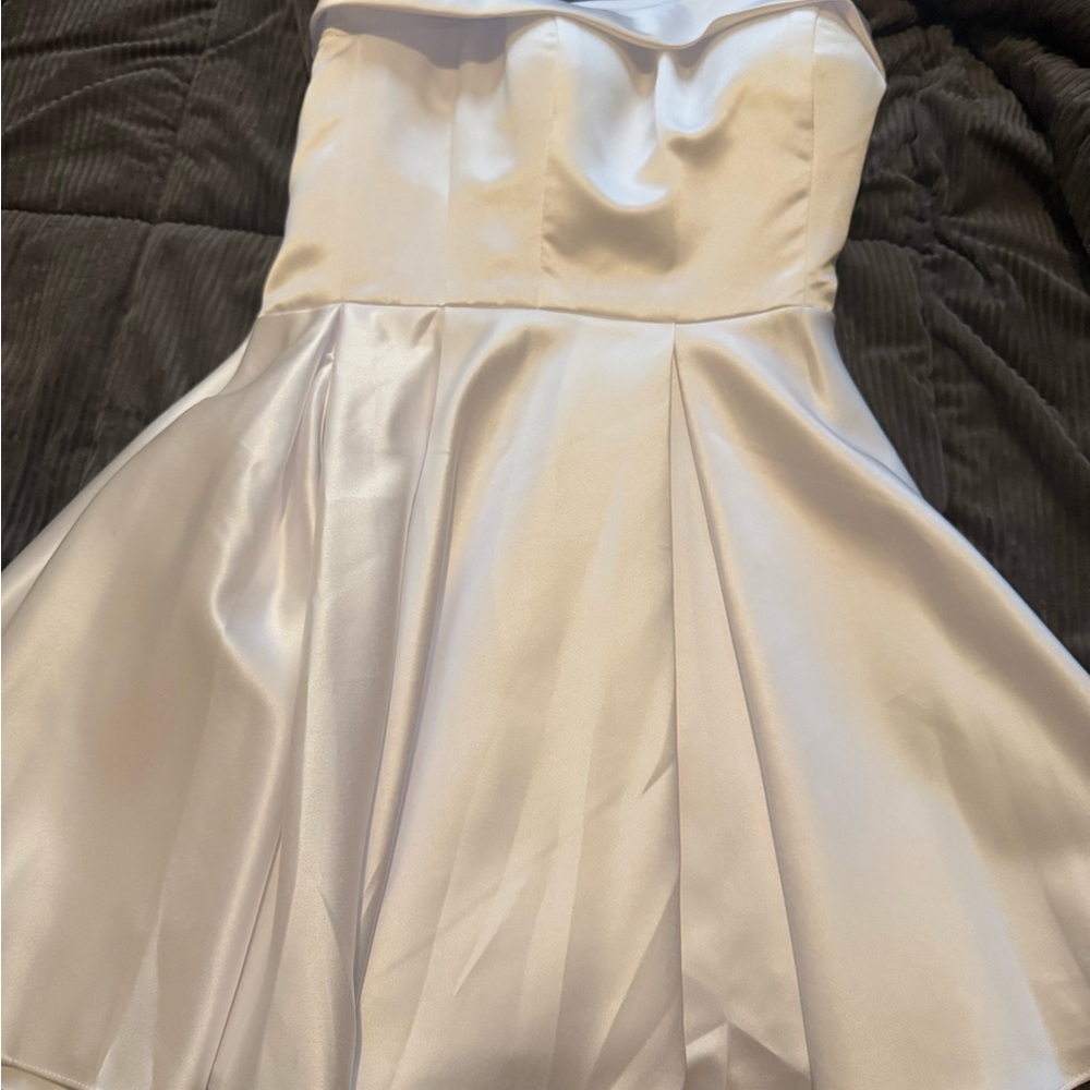 White Strapless Dress